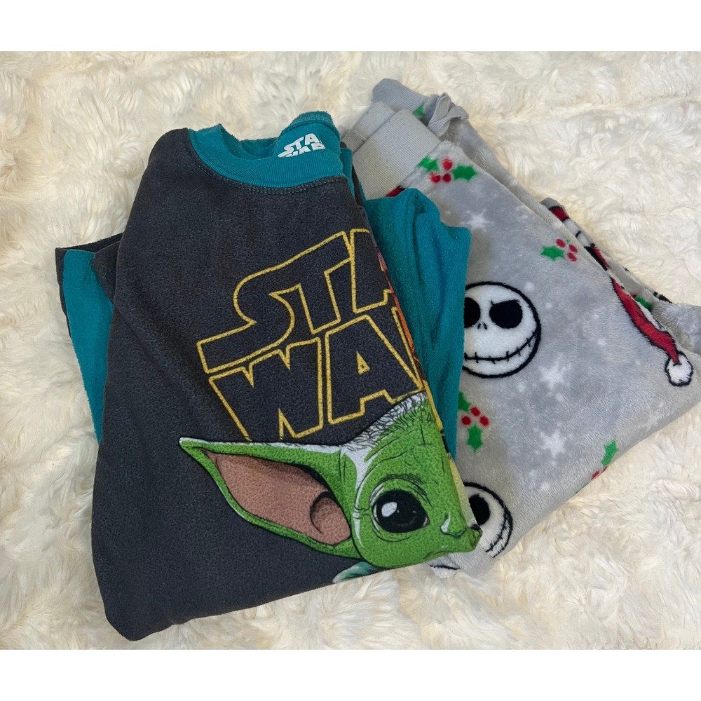 Star Wars Baby Yoda Nightmare Before Christmas Pajama Set Size 10/12